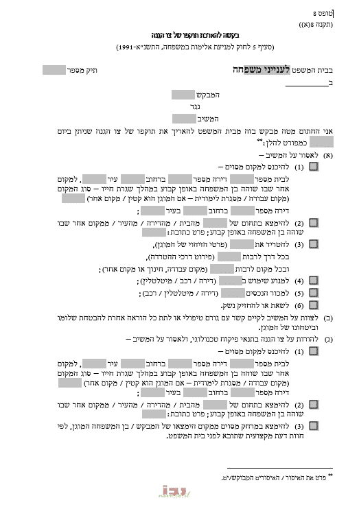 צו הגנה | צו הגנה לפי חוק למניעת אלימות במשפחה | ייצוג משפטי בצו הגנה בבית משפט לענייני משפחה | עורך דין צו הגנה | צו הרחקה