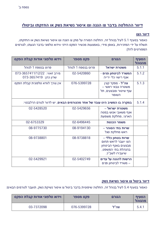 ביטול בהסכמה של צו איסור נשיאת נשק