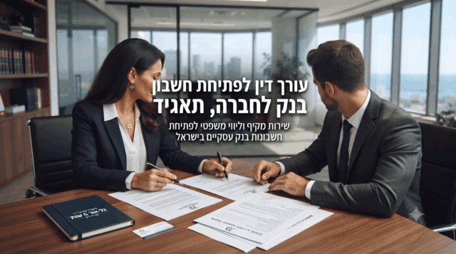 עורך דין לפתיחת חשבון בנק